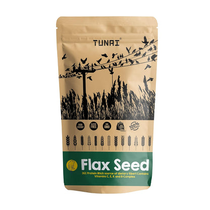 TUNAI Flax Seeds Bird Feed |450G|Essential Bird Food For Canaries, Finches, Budgies, Parakeets, Parrotlets, Conures, Eclectus, Senegals, Cockatiels,& Parrots, All Life Stages