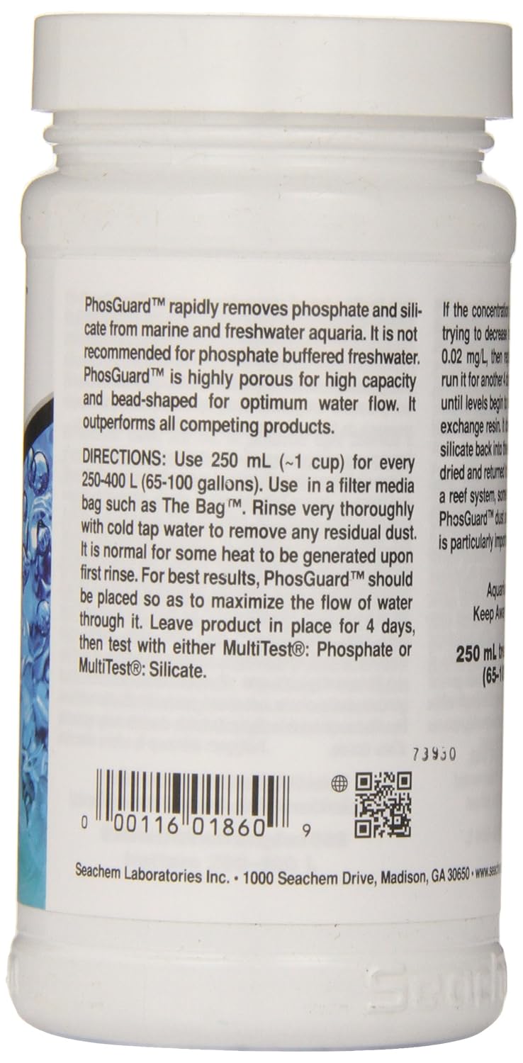 SEACHEM LABORATORIES Phos - guard Phosphate Remover 250 Gram