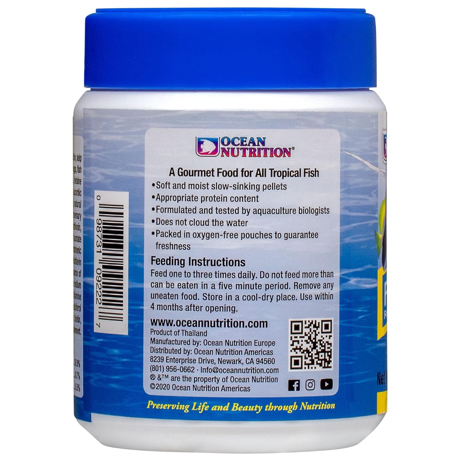 Ocean Nutrition Formula One Marine Pellets | 200gms | Small Size