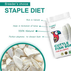 Tunai Cuttle Fish Bones | 250g | for Budgies, Love Birds, Conures, Macaws Natural Calcium Booster for All Caged Birds