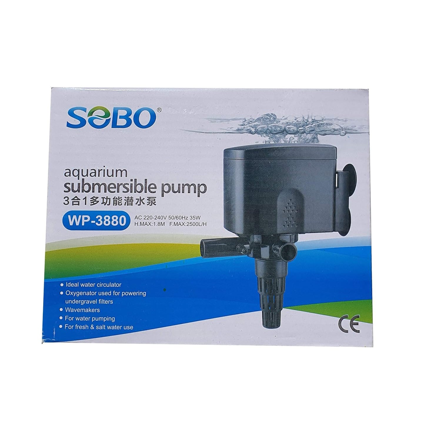 SOBO WP-3880 Aquarium Power Head F.Max 2500 l/h