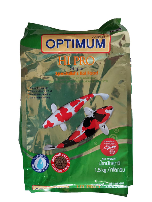Optimum Medium Pellet Koi Food, 1.5 Kg, All Life Stages, Fish
