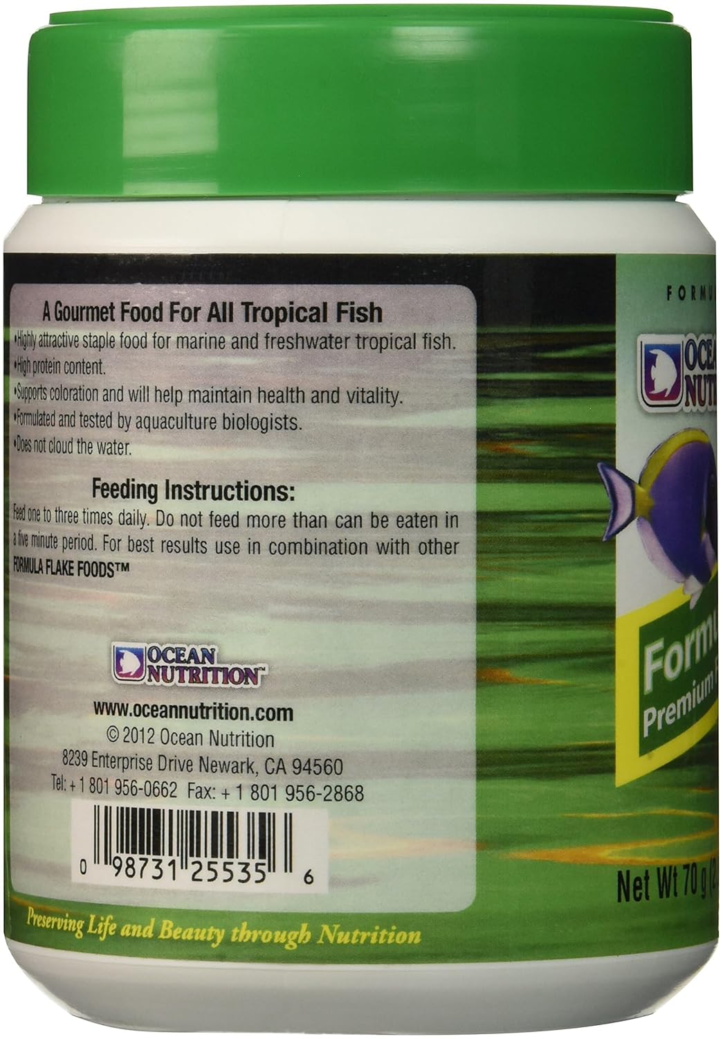 Ocean Nutrition Formula Two Flakes | 71gms | Flakes Food Marine Fish