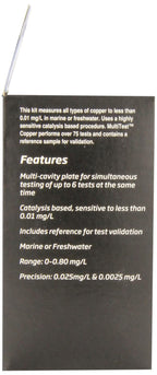 Seachem Multitest Copper Test Kit