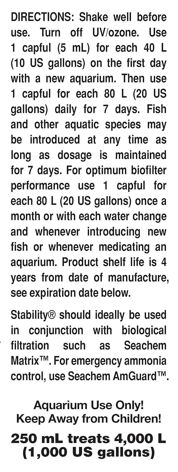 Seachem Stability Fish Tank Stabilisation, 325 ml