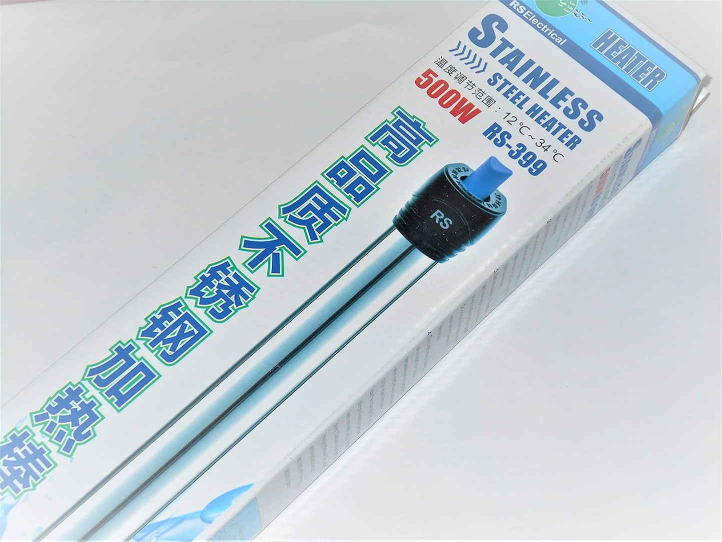 SURBHI Rs Electrical Aquarium Steel Heater(500 Watt)With Auto On/Off Thermostat 6 To 8 Ft Tank Imported Submersible Aquarium Immersion High Stainless Steel Heater