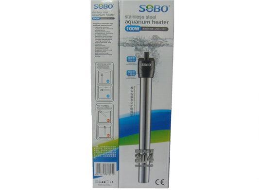 Sobo 100 Watt Steel Aquarium Heater
