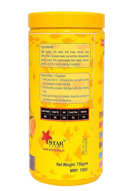 Clover True Colour Fish Feed for RED Parrot 750 g