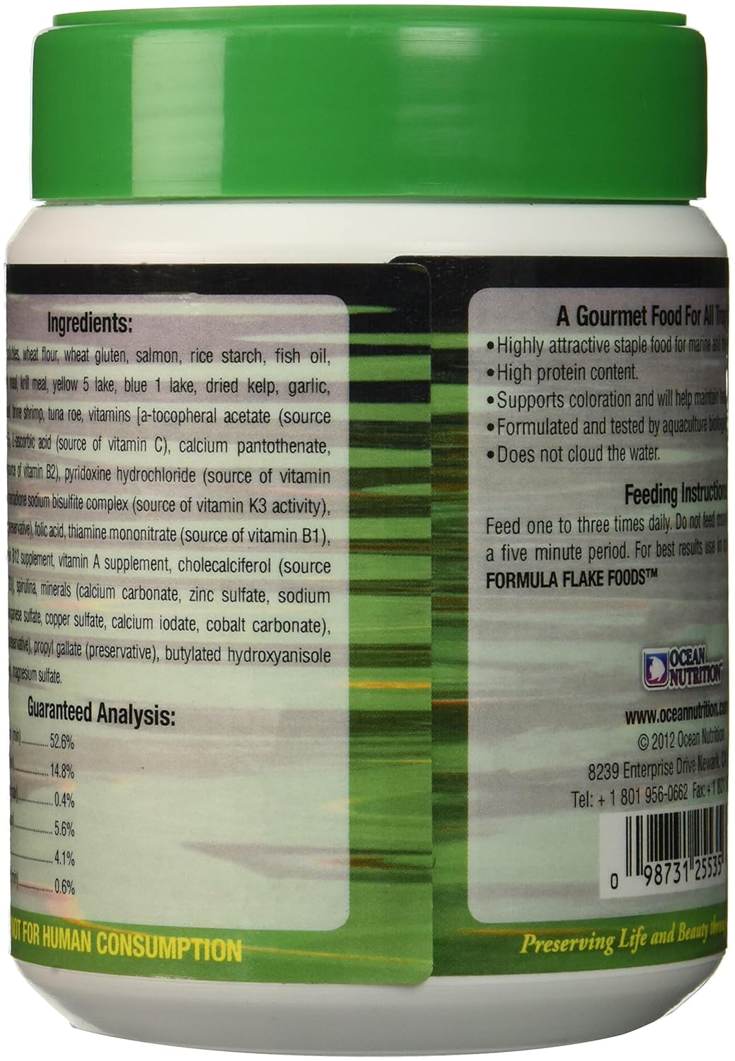 Ocean Nutrition Formula Two Flakes | 71gms | Flakes Food Marine Fish