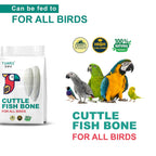 Tunai Cuttle Fish Bones | 250g | for Budgies, Love Birds, Conures, Macaws Natural Calcium Booster for All Caged Birds