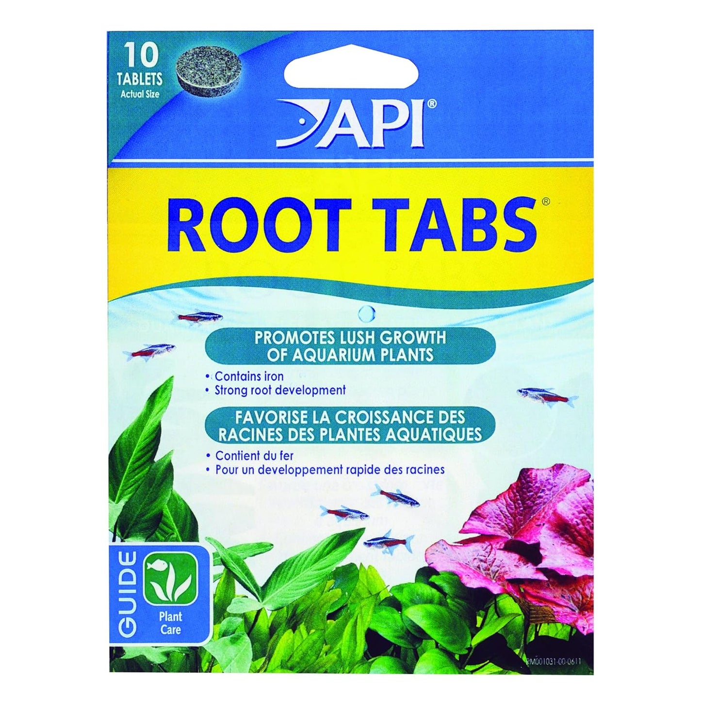 API Root TABS Freshwater Aquarium Plant Fertilizer 0.4-Ounce 10-Count Box,Tablets