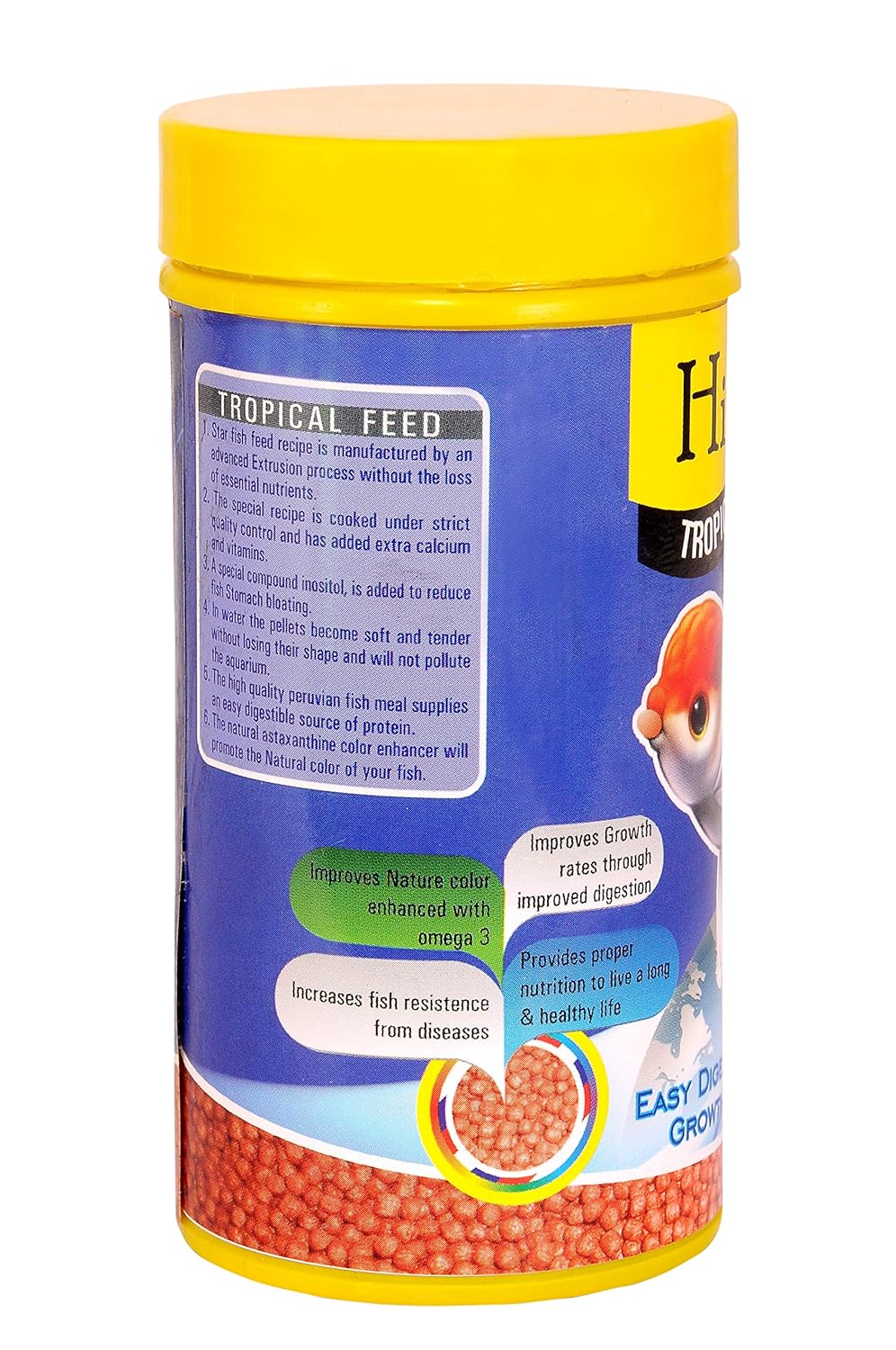 Jhenver HI Color Fish Feed for All Tropical Fish 100g