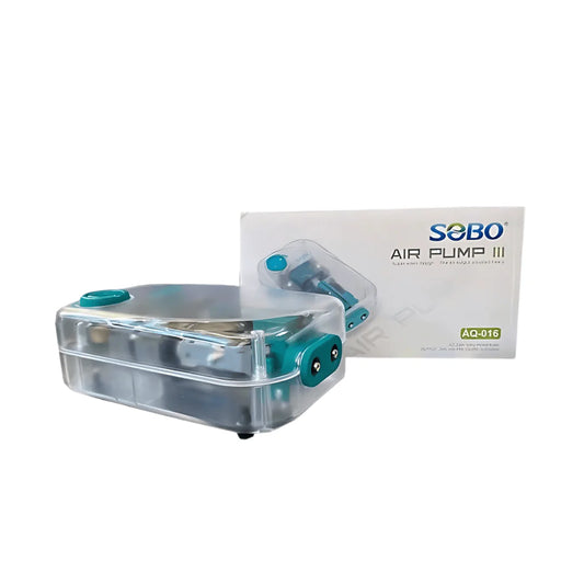 SOBO AQ-016 Aquarium Air Pump (6W | 6L/Min) | Ultra-Quiet Dual Outlet Oxygen Aerator with Adjustable Flow Control | Energy-Efficient Durable Design