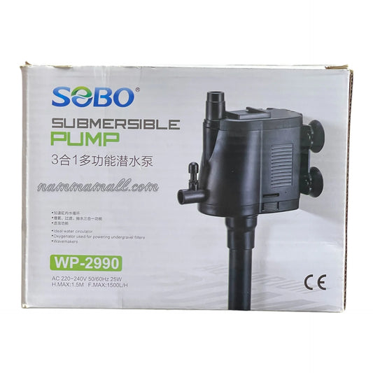 SOBO WP-2990- Submersible Power Head - 25W- F.Max 1500L/H - Internal Water Pump - for Top Filtration Spare Part
