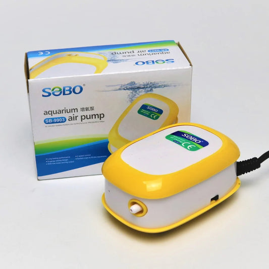 Sobo Aquarium Air Pump SB-9903 Single Nozzle with 2 Speed Control and Low Noise