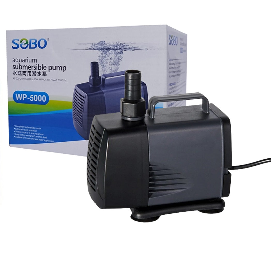 SOBO WP-5000- Submersible Power Head - 60W - F.Max 3000 L/H - Sobo - Water Lifting Pump - Pond & Fountain & Filter Sump Filter Systems