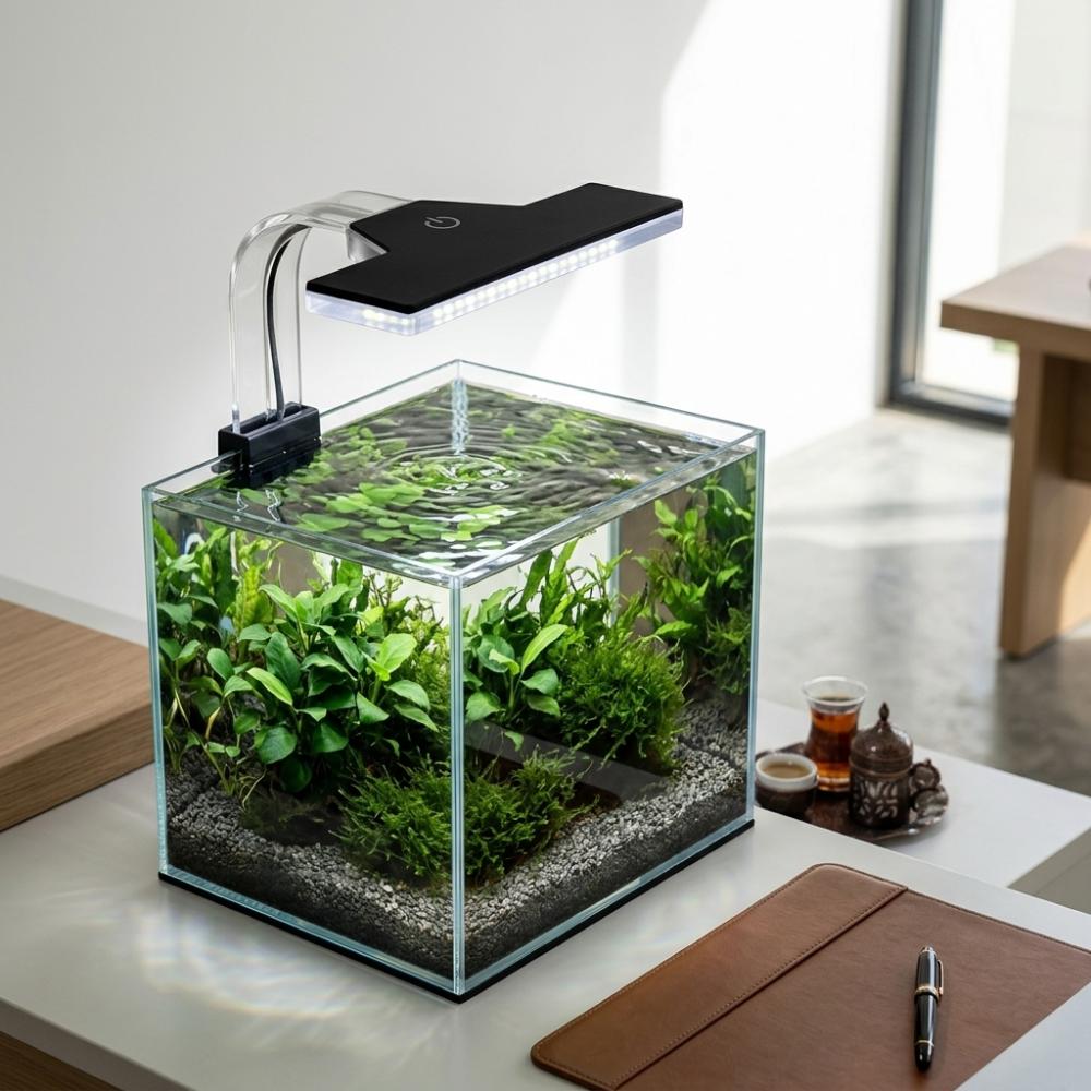 Dophin LED108 Slim LED Light for Aquarium Fish Tank | LED Light with Memory Function | 4-Way Touch Switch