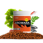 Tunai Adult Arowana Fish Food Sticks - 40% Protein - 2.5mm Pellets (A Perfect Diet Plan with Plant & Animal Matter)