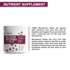 Tunai Blood Worm Flakes Fish Food - 55% Protein (Supplement Treat for Gold Fish, Flowerhorn, Small Koi, & Discus)