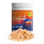Tunai Freeze-Dried E-Shrimp Fish Treat - 60% Prot for Arowanas, Oscar, Flowerhorn, Red Parrot, Cichlids & Turtles)tein (Premium Trea