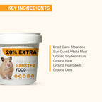 Tunai Hamster Food – Complete Nutrition with DHA & Vitamins (500g + 20% Extra)