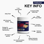Tunai Hi-Pro Plan Fish Food for All Adult Tropical Fishes - 55% Protein - Available in 1mm and 2mm Pellets
