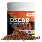 Tunai Supreme Formula Oscar Fish Food - 40% Protein - 4mm Pellets (For Medium & Large Sized Oscar Fishes)