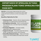 Tunai Plank Tonic Fish Food Bits -42% Protein (Spirulina Special Food Bits for all Tropical Fish)