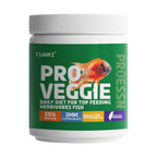 Tunai Pro Veggie Aquarium Fish Food - 35% Protein - 2mm Pellets (Daily Diet for All Top Feeding Herbivores Fishes)