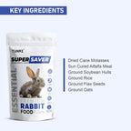 Tunai Rabbit Food Pellets | Super Saver Silver Pack | DHA Omega 3 & 6, Supports Healthy Coat & Digestion