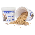 Tunai Rabbit Food Pellets | DHA Omega 3 & 6, Supports Healthy Coat & Digestion | 500g + 20% Extra