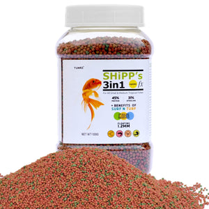 Tunai SHiPP's 3-in-1 Fish Food - 45% Protein - 31% Spirulina (For All Small and Medium Tropical Fishes)
