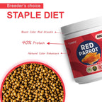 Tunai Adult Red Parrot Fish Food - 40% Protein - 4mm Pellets (Supreme Fx Formula )