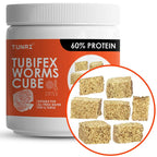Tunai Tubifex Worms Cube Blocks Fish Food - 60% Protein (Suitable for All Freshwater Fishes & Turtles)