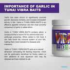 Tunai Vibra Baits Fish Food - 42% Protein (Worm Like Food for Cichlids, Oscar, Red Parrot & Arowana)