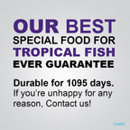 Tunai Vibra Baits Fish Food - 42% Protein (Worm Like Food for Cichlids, Oscar, Red Parrot & Arowana)